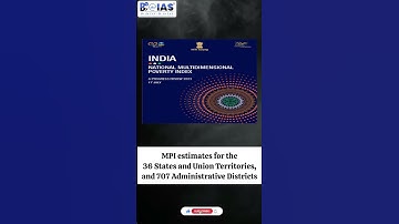 NITI Aayog released 2nd Edition of the National Multidimensional Poverty Index #upsc #shorts #ias
