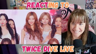 Reacting to TWICE「DIVE」 Live Stage @Nissan Stadium