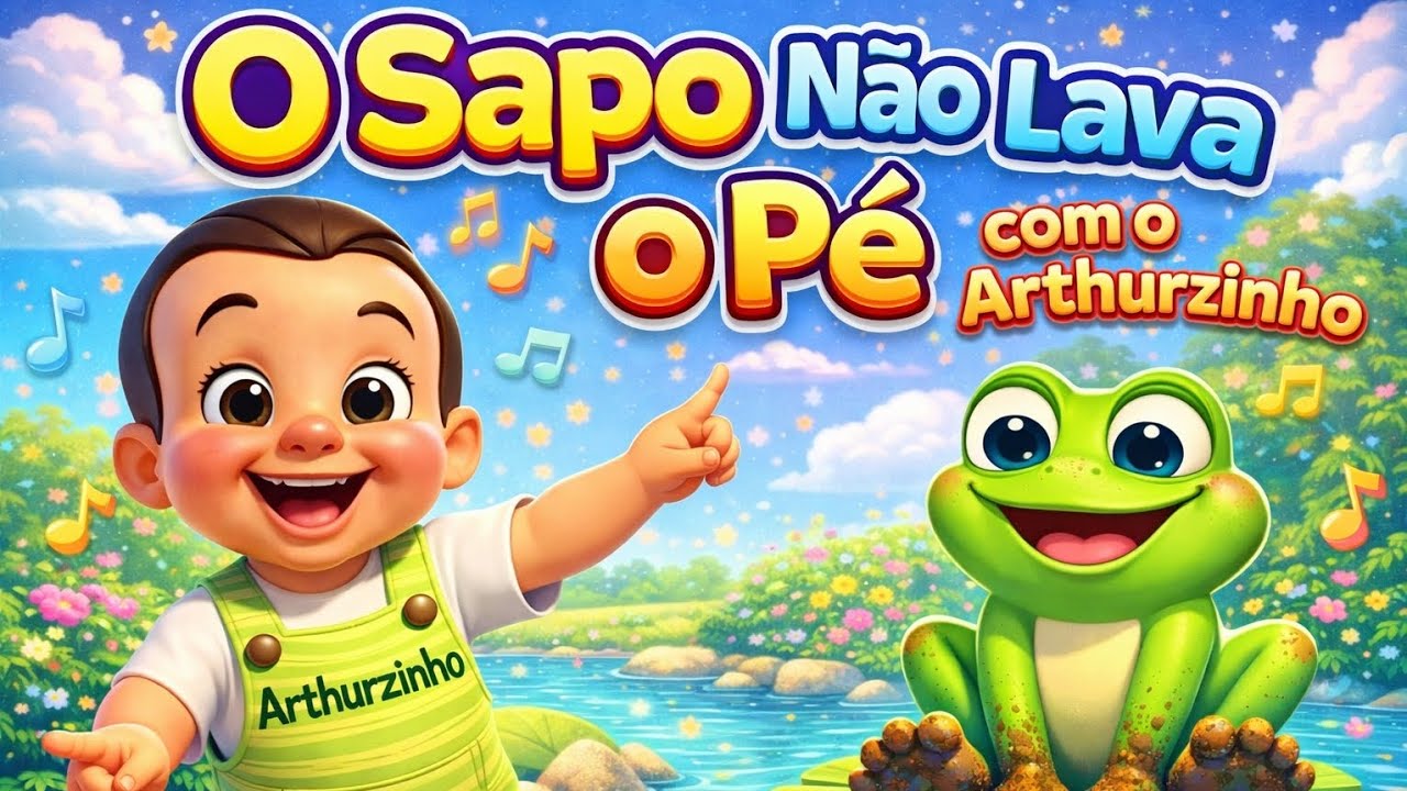  Música infantil O Sapo Não Lava o Pé com Arthurzinho