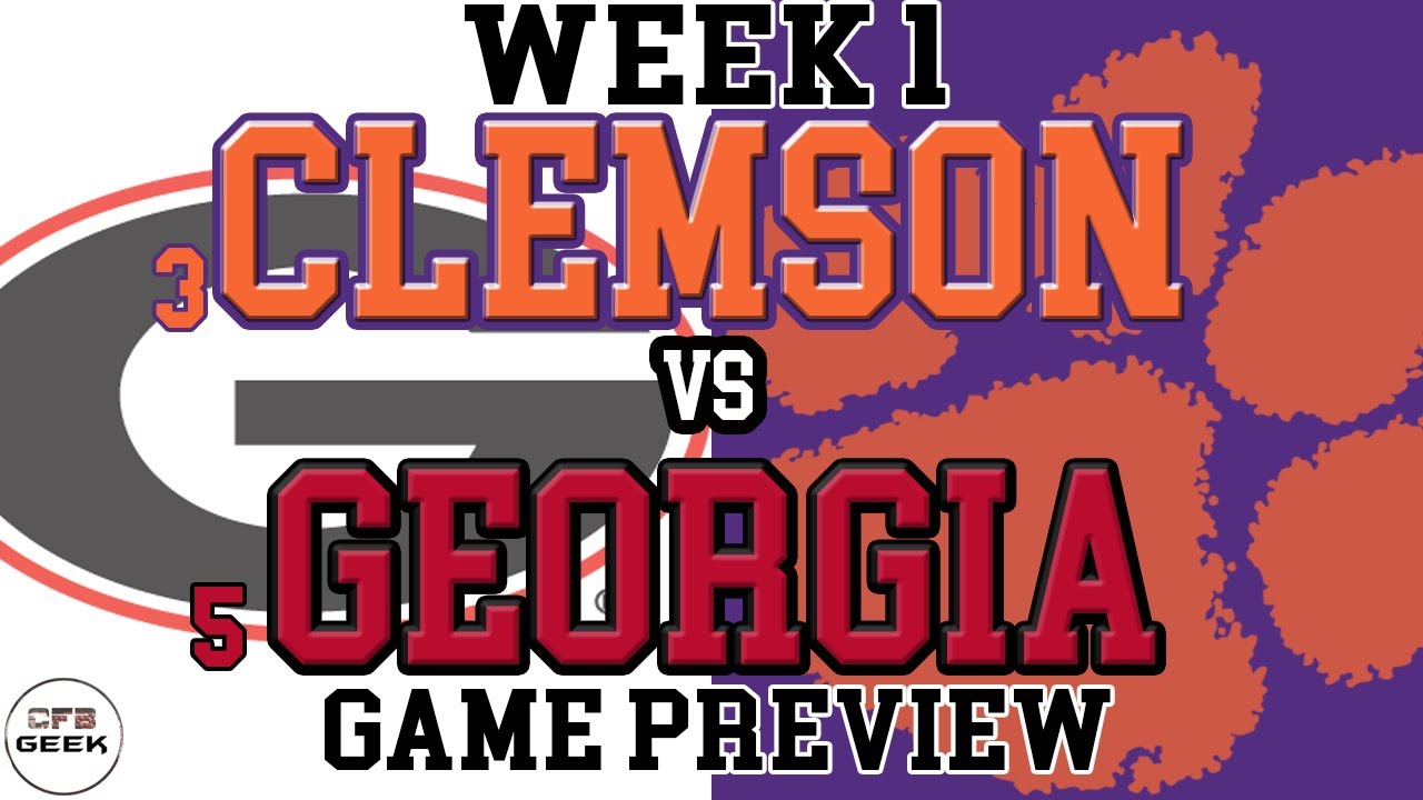 Clemson vs Georgia 2021 Week 1 Game Preview and Prediction - YouTube