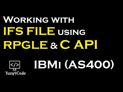 Writing data into IFS file from RPGLE - IBMi (AS400) | yusy4code