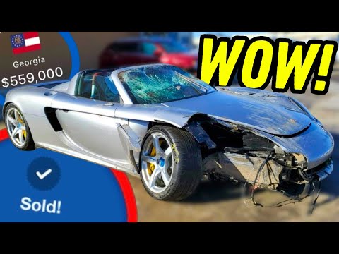 SMASHED Porsche Carerra GT SELLS For CRAZY Money!