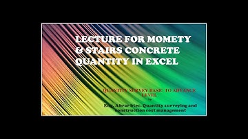 how to make quantity in excel and auto cad | quantity survey for project concrete in hindi| urdu