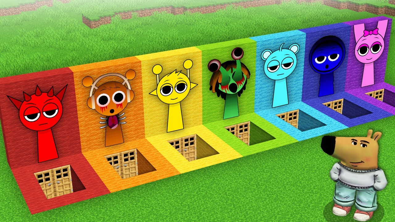 CHILL GUY SURVIVAL INSIDE ALL SPRUNKI BASEMENT in Minecraft ! HORROR SPRUNKI BASE !