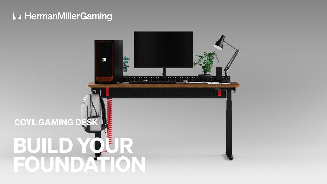 Introducing Coyl, Herman Miller Gaming's First-ever Sit-to-Stand Desk