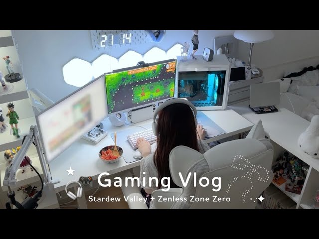 vlog | 久々の休日にゲーム欲解放👾🎧在宅動画編集者の日常