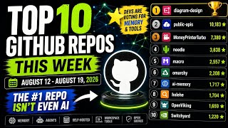 Top 10 GitHub Repos This Week | August 12 – August 19 | The #1 Repo Isn't Even AI