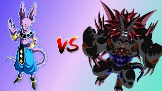 Beerus vs Omega Shenron Power Levels