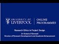 Research ethics in project design