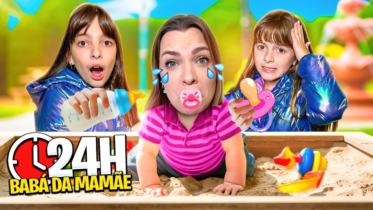 Viramos BABÁ da MAMÃE BEBÊ por 24 hrs ! Será que conseguimos   COMPILAÇÃO
