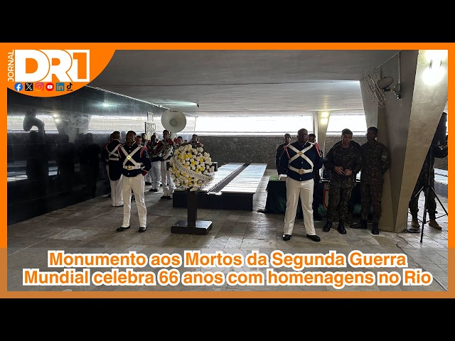 Monumento aos Mortos da Segunda Guerra Mundial celebra 66 anos com homenagens no Rio