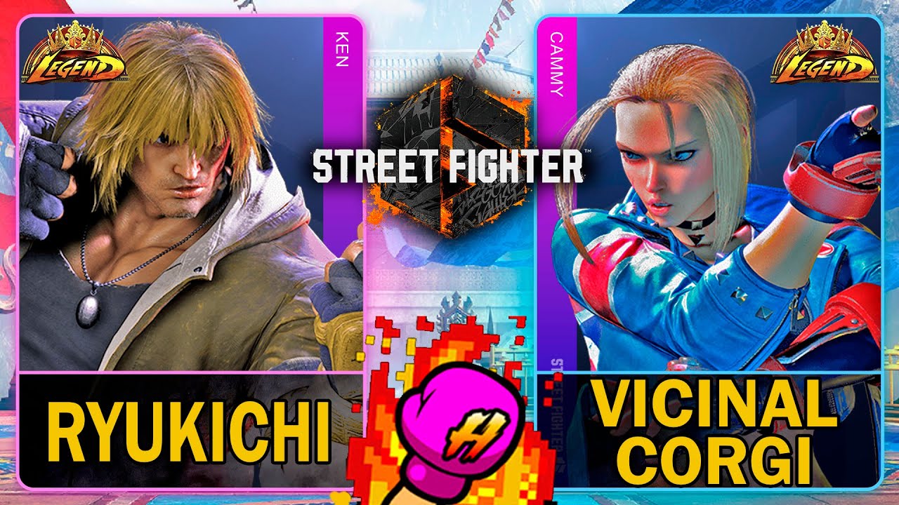 SF6 Ryukichi (KEN) VS Vicinal Corgi (CAMMY)🥊Street Fighter 6🥊スト6🥊4K 60ᶠᵖˢ