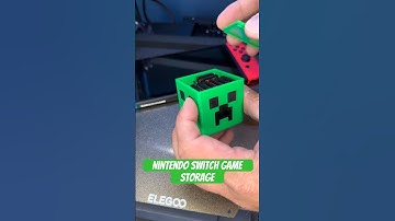 3D Printed Minecraft Nintendo Switch Game Holder #shorts #3dprinting #minecraft