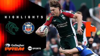 Dramatic Finish Leicester Tigers Vs Bath Gallagher Prem Rugby Highlights