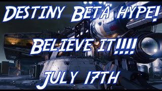 Destiny Beta Hype! July 17th! I Alpha FIrst Look Warlock Live Commentary Control Rusted lands. PS4