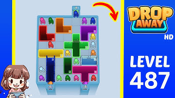 Drop Away Level 487 Solution Walkthrough
