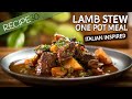 Rich lamb stew with honey and Caramelised onion