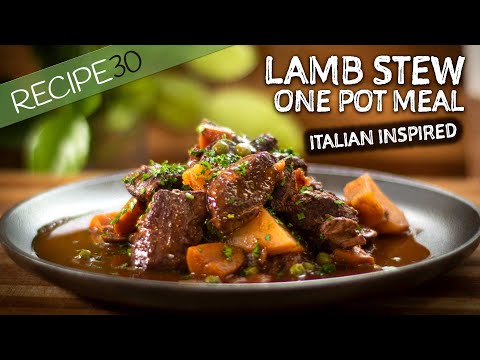 OMG! Italian Style Rich lamb stew with honey and caramelised onion