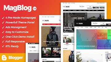 MagBlog - News & Editorial Magazine Blogger Theme | Themeforest Website Templates and Themes
