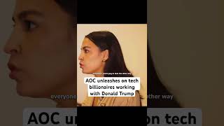 AOC doesn’t hold back speaking about billionaires working with Trump .. Thoughts #trump #politics
