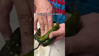 Chile rellenos for Lent with cheese #mexicanfood #cheese #delicious #lent #food #mexican