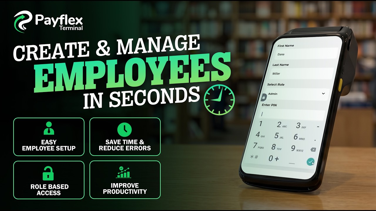 How to Add Employees & Set Permissions | Payflex Terminal - YouTube