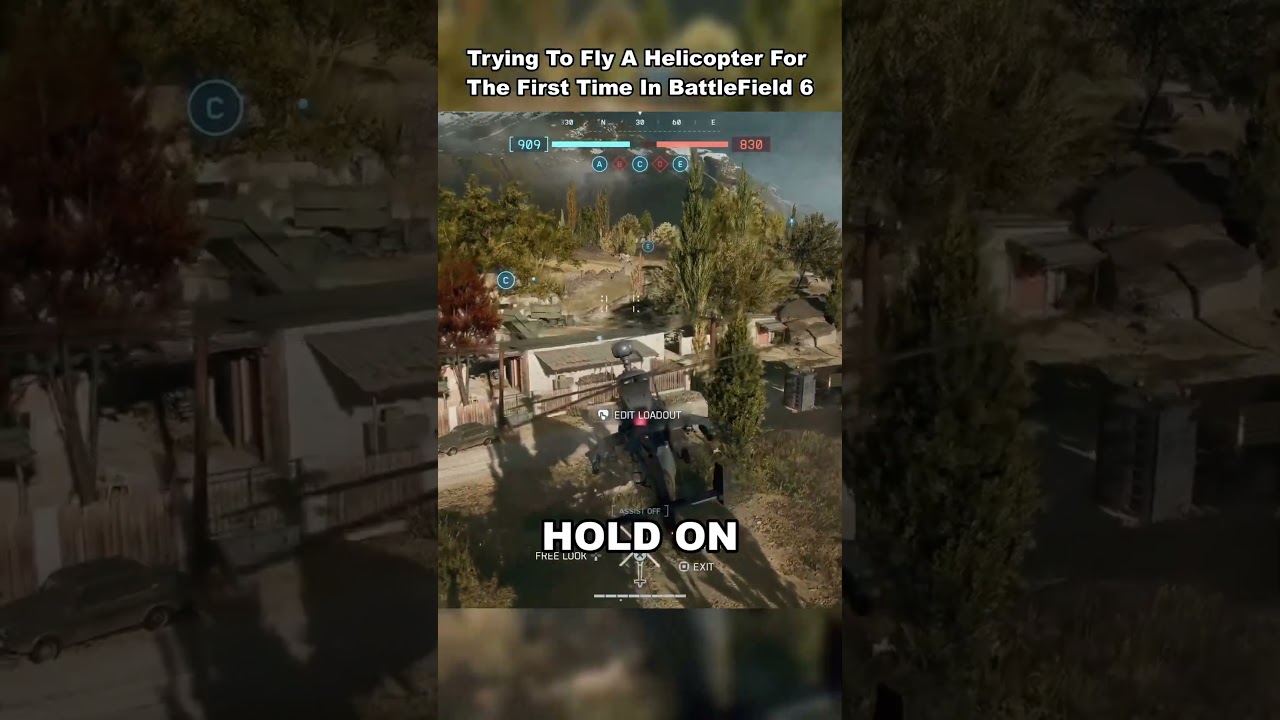 Trying To Fly A Helicopter For The First Time In BattleField 6