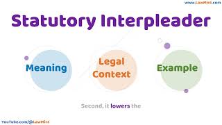 Statutory Interpleader Meaning Legal Context & Example Legal Terms Simplified @LawMint