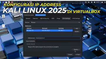 KONFIGURASI IP ADDRESS PADA KALI LINUX 2025 DI VIRTUALBOX