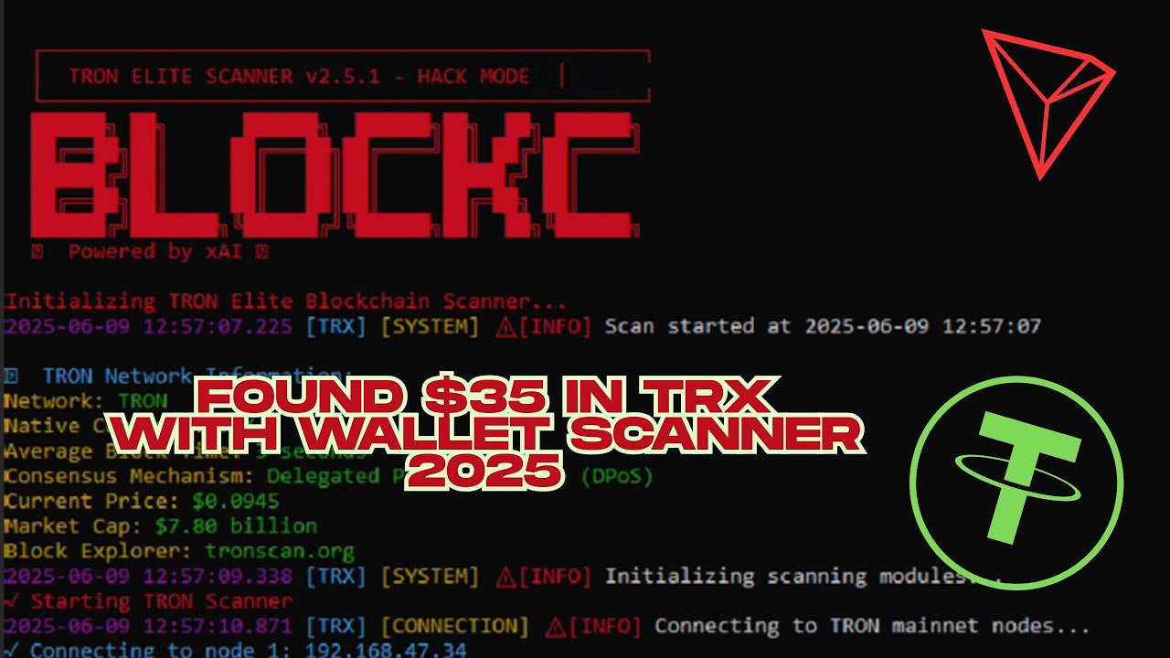 Found $35 in TRX with Wallet Scanner 2025 | TRC20 Exodus Payout Demo (Real Scan)