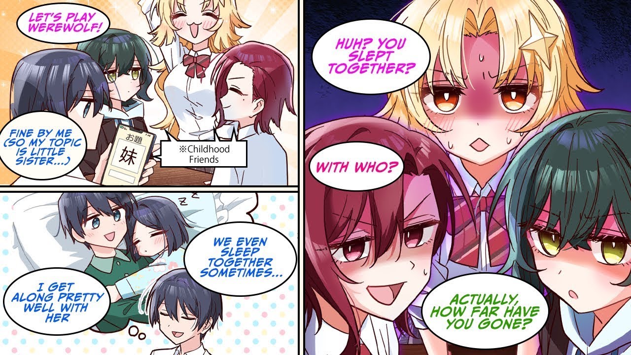 [Manga dub] Werewolf with my three childhood friends. My topic is 