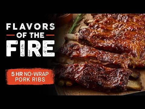5 Hour No-Wrap Pork Ribs | Flavors of the Fire