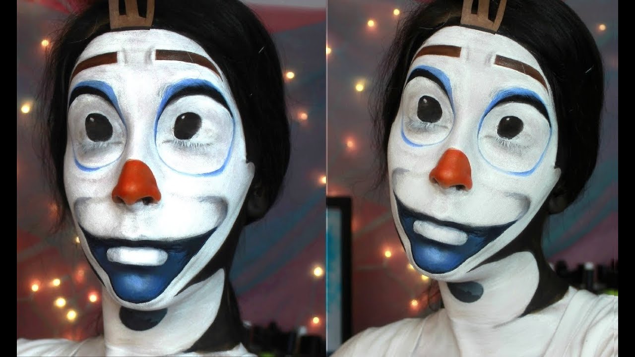 Disney Frozen Olaf The Snowman Face Paint Tutorial YouTube