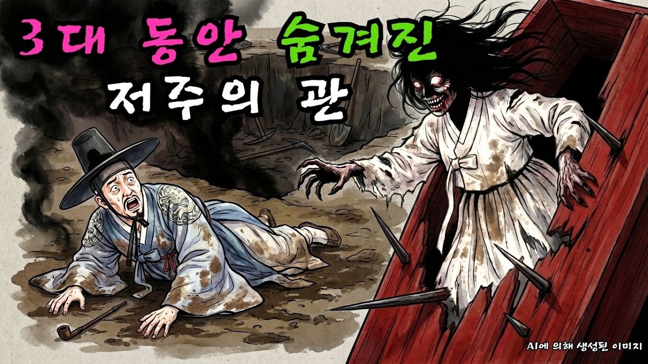 집 기초를 파다 붉은 관을 발견했다… 못이 빽빽이 박힌 그 관을 연 순간, 3대 동안 봉인된 악몽이 깨어났다  | 야담 | 민담  |  조선시대