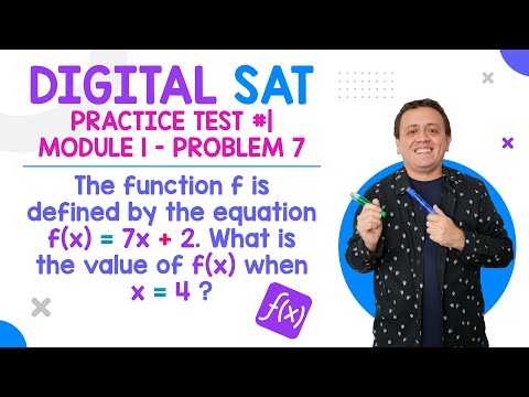 Digital SAT Practice Test #1 | Module 1: problem 7 (functions)