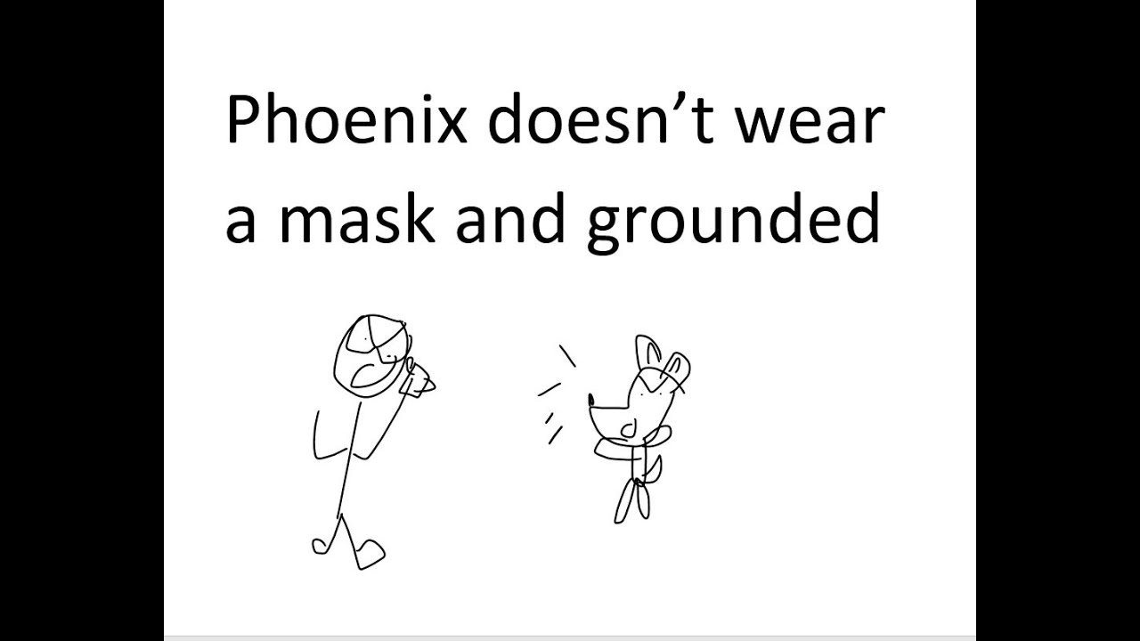 phoenix doesnt wear a mask throws a huge fit and gets grounded! YouTube
