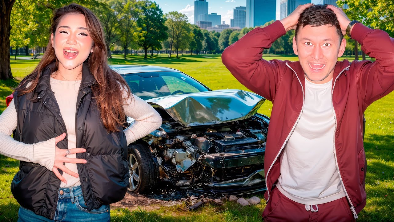 АЯЖАН МЫРЗАНЫН МАШИНАСЫН СОҒЫП АЛДЫ🥶🥶🥶 ЖЕСТКИЙ ПРАНК ЖАСАДЫ 🫣🫣🫣 АЯЖАН КЕГІН АЛДЫ 😂😂😂