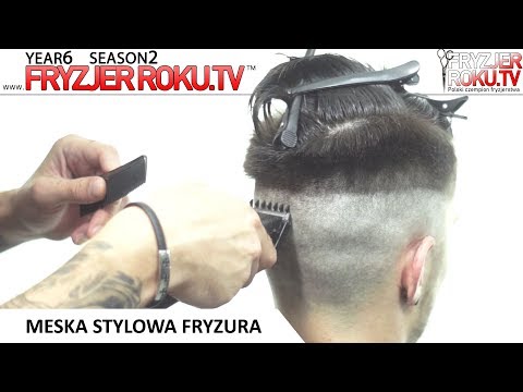 Męska stylowa fryzura. FryzjerRoku.tv