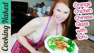 Orange Chicken Chinese Glaze with Tofu Recipe Uncut Preview