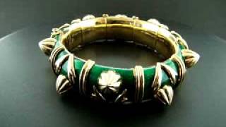 Enameled bracelet by; Jean Schlumberger for Tiffany &co