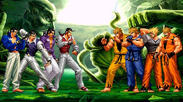 [KOF Mugen] Robert Garcia Team vs Ryo Sakazaki Team