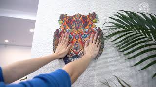 HOW TO HANGING COMPLETED PUZZLES TO THE WALL?
