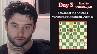 Day 3 - Playing Chess Every Day Until I Reach 1000 Elo (Rapid)