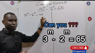 Olympiad Exponential equation/ beautiful solution.