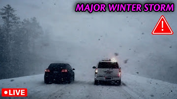 🔴MAJOR MIDWEST WINTER STORM- STORM CHASERS LIVE