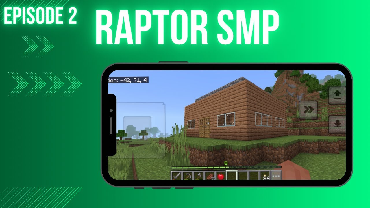 I made a house! (Raptor SMP EP: 2) - YouTube