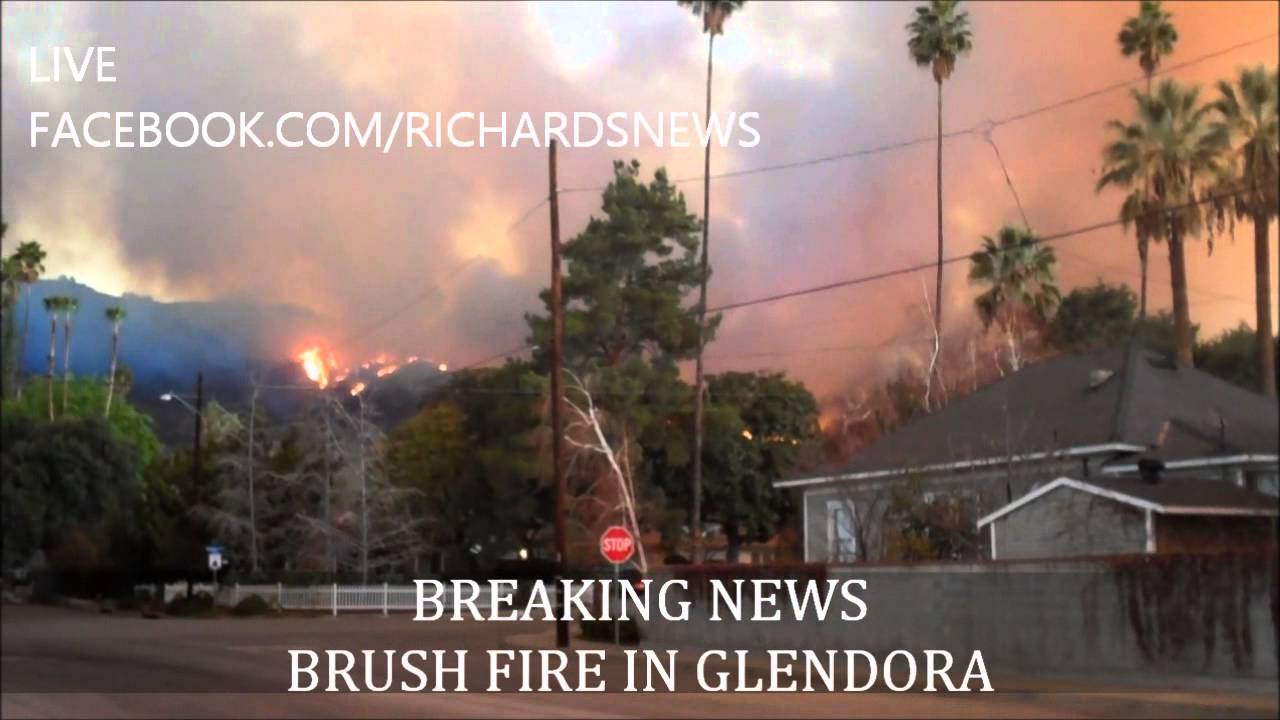 BREAKING Brush Fire in Glendora off Glendora Mountain Road O.A.D 1162014 YouTube
