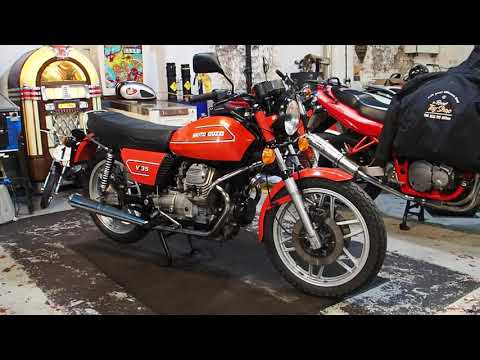 Moto Guzzi V35 ,restored ,walk around and start 1979 classic beauty