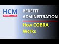 How cobra act works  benefit administration