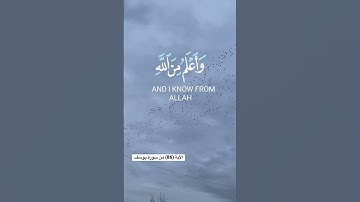 الآية (86) من سورة يوسف